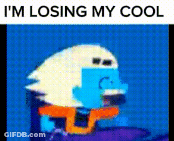 Losing My Cool Cartoon GIF