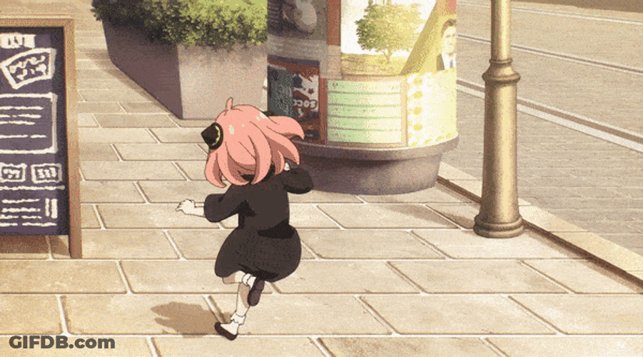 Lost Anya Forger Looking Around GIF