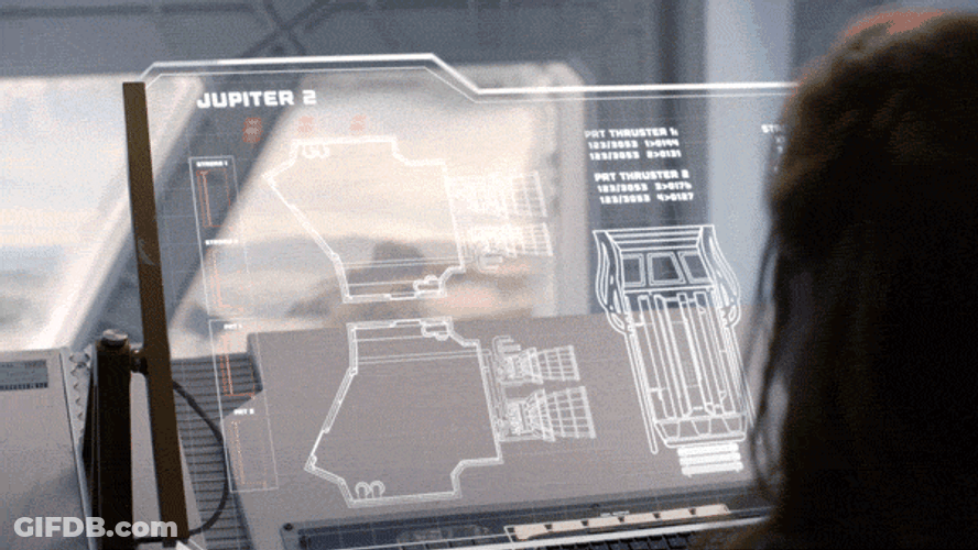 Lost In Space John Robinson Piloting Jupiter 2 GIF