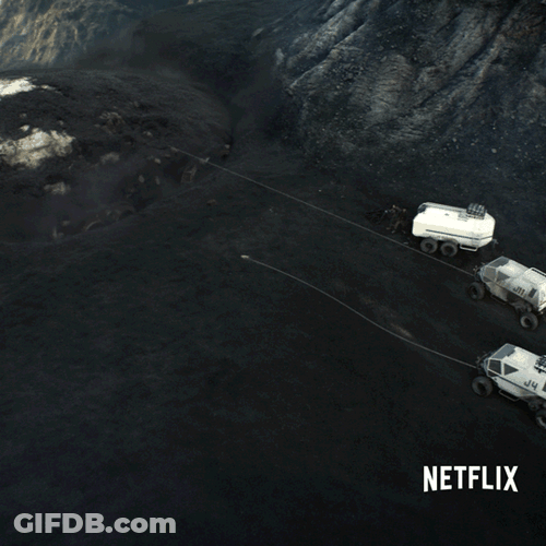 Lost In Space Massive Spaceship Emerging GIF