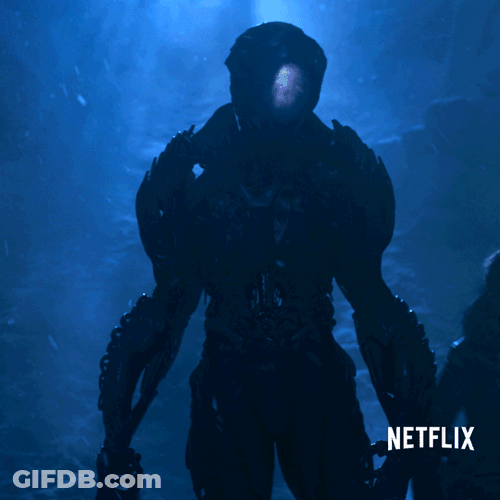 Lost In Space Robot John Robinson Face Off GIF