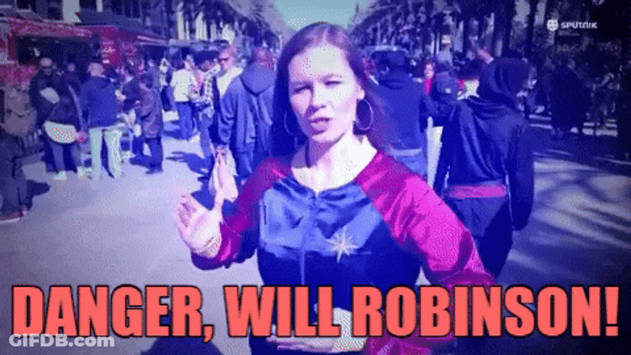 Lost In Space Robot Meme GIF