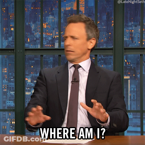 Lost Seth Meyers Where Am I GIF