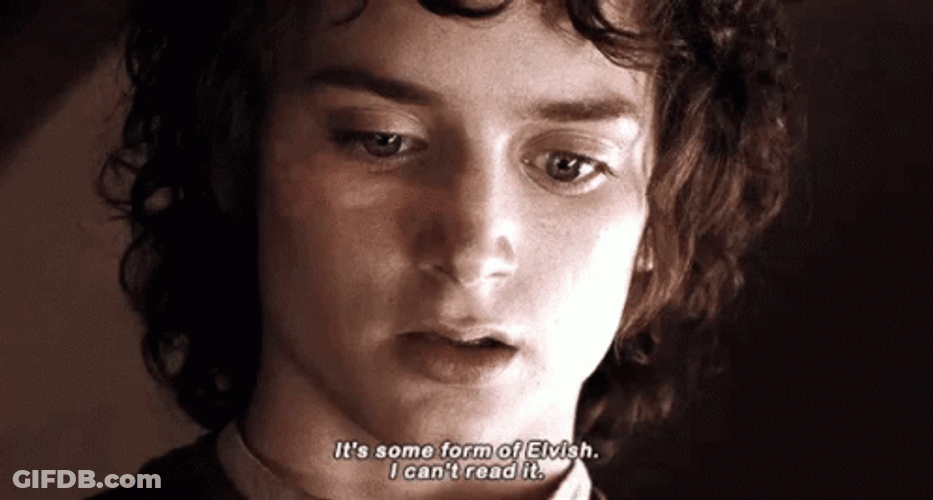Lotr Elijah Wood I Cant Read It GIF