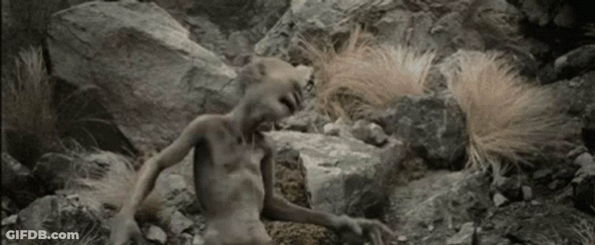 Lotr Gollum Screaming GIF