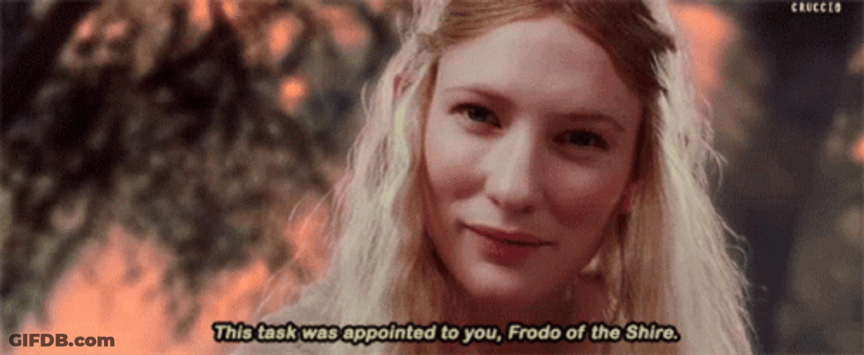 Lotr Lady Galadriel Helping Hands GIF