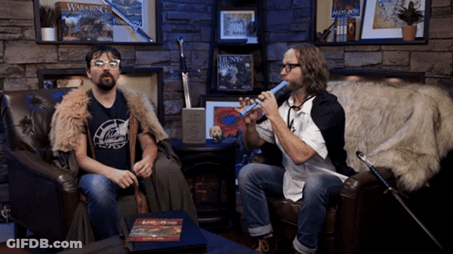 LOTR Nerds Goofing Around GIF