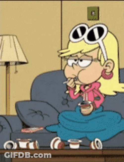 Loud House Mom Leni Eating GIF