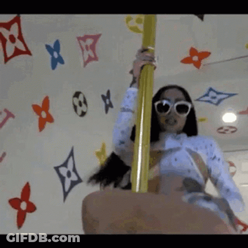 Louis Vuitton Baddie Pole Dance GIF