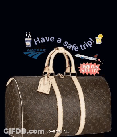 Louis Vuitton Bag Have A Safe Trip GIF