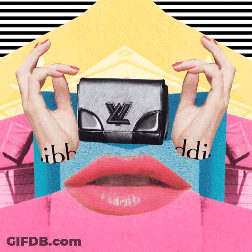 Louis Vuitton Fashion Collage Art GIF