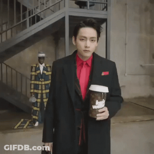 Louis Vuitton Film BTS Taehyung GIF