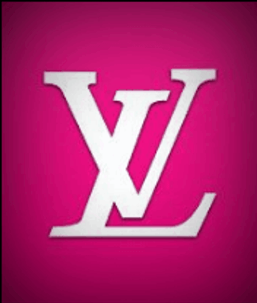 Louis Vuitton Pink Fashion Logo GIF