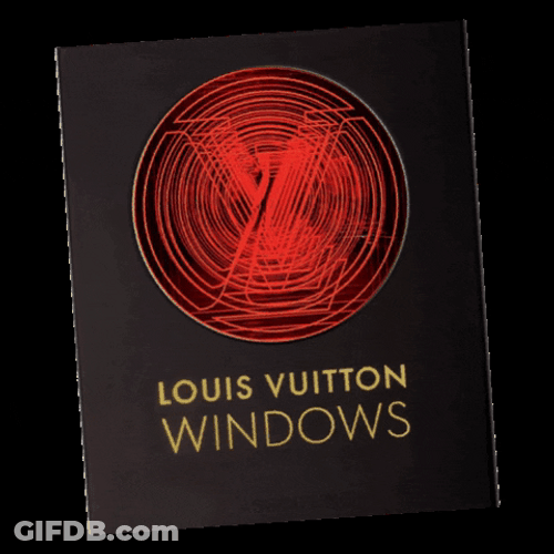 Louis Vuitton Windows Book Cover GIF