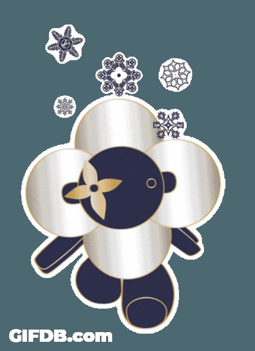 Louis Vuitton Winter Solstice Sticker GIF