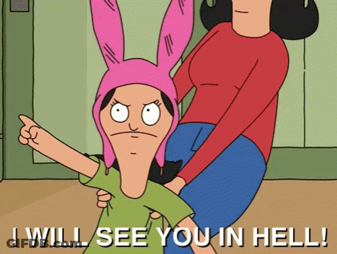 Louise Belcher Cursing Bobs Burgers GIF