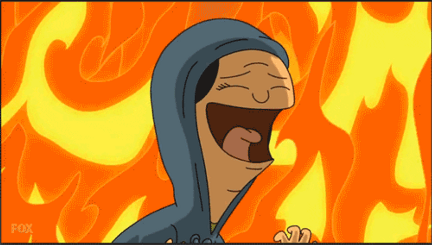 Louise Belcher On Fire GIF