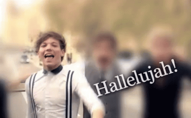 Louise Tomlinson Shouting Hallelujah GIF