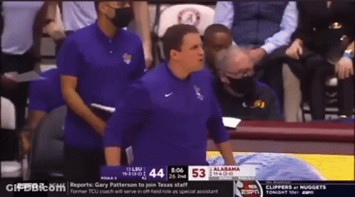 Louisiana Vs Alabama Basketball Game GIF