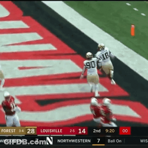 Louisville Vs Wisconsin Football Game GIF