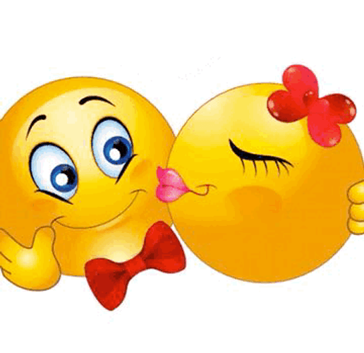 Lovable Different Kiss Emoji Designs GIF
