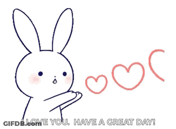 Love Bombing Bunny Have A Good Day Love GIF