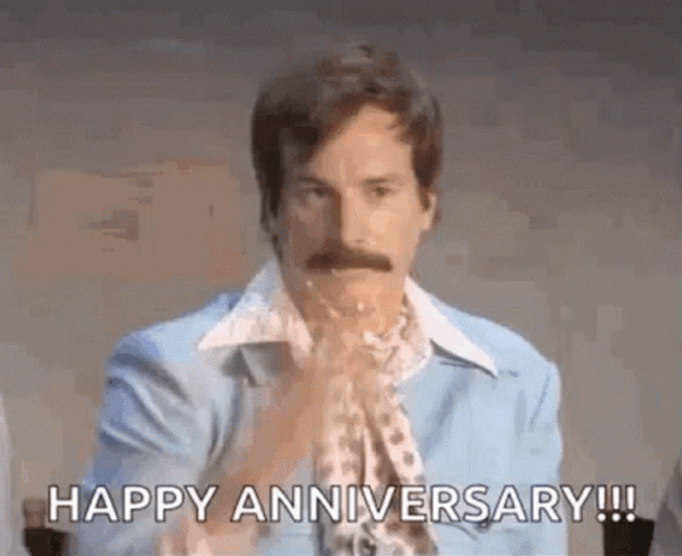 Love Confetti Happy Anniversary Meme GIF