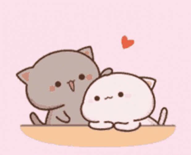 Love Cute Peach And Goma Sticker GIF