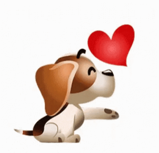 Love Dog Blowing A Kiss GIF