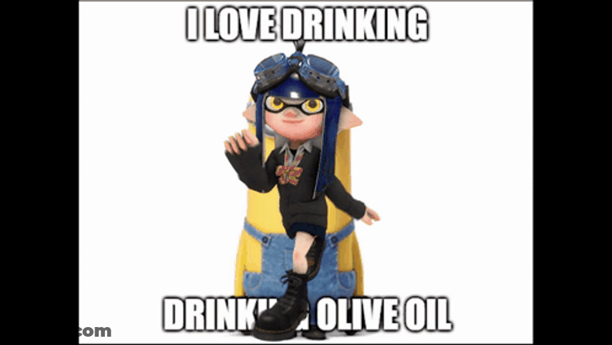 Love Drinking Olive Oil GIF