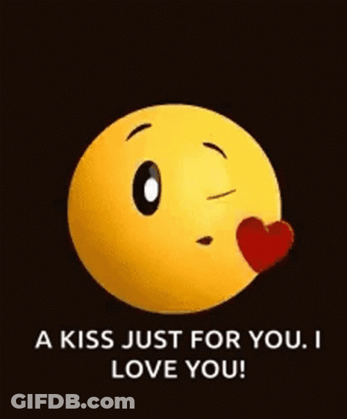 Love Emoji Blow Kiss For You GIF