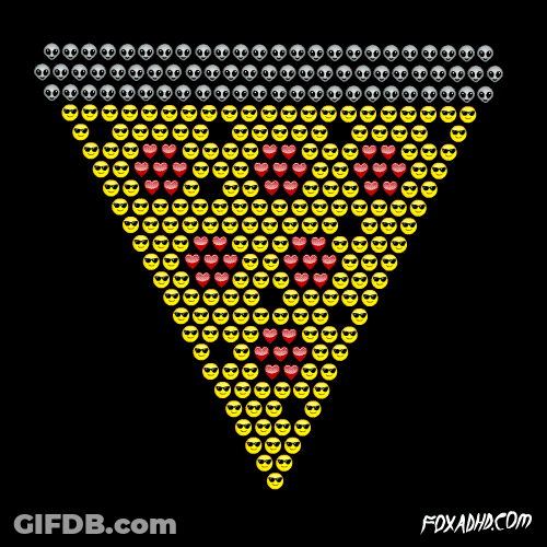 Love Emoji Cool Pizza Collage GIF