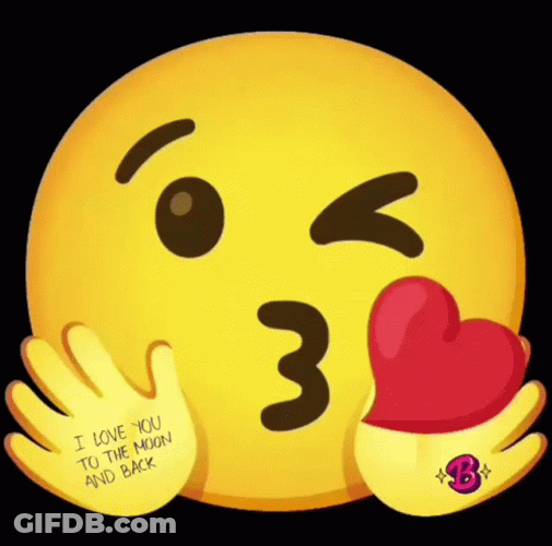 Love Emoji Cute Winking GIF