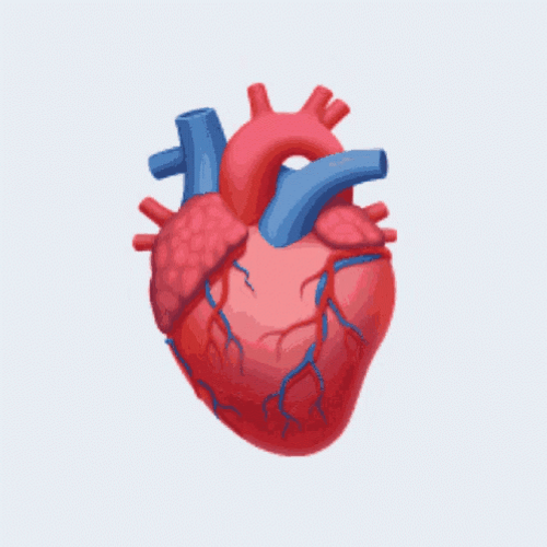 Love Emoji Heart Organ Beating GIF