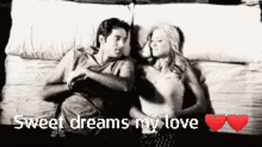 Love Good Night Couple Hearts GIF