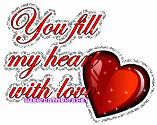 Love Heart Blinking GIF
