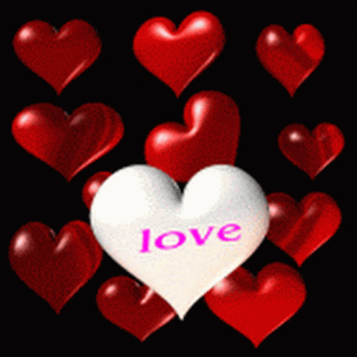 Love Heart Bubbles GIF