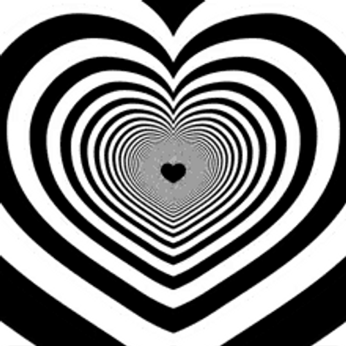 Love Heart Hypnosis Spiral Optical Illusion GIF