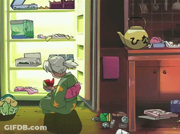 Love Hina Kaolla Su And Tama Eating Love Hina Eating GIF
