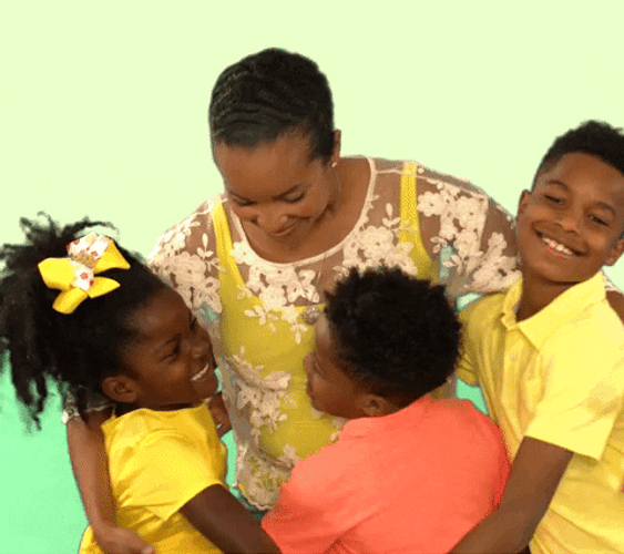 Love Hug Family Mother Siblings GIF