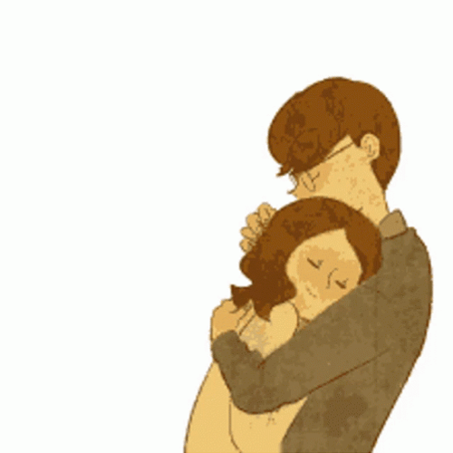 Love Hug Puuung Story Book GIF