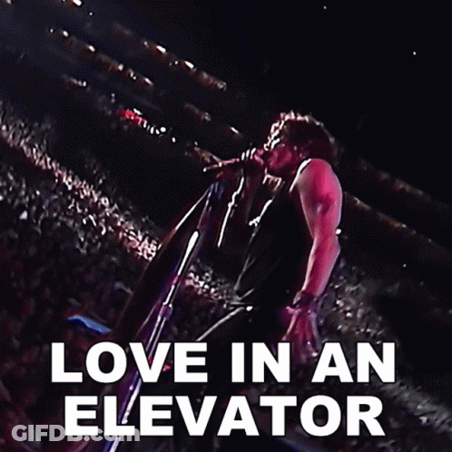 Love In An Elevator Steven Tyler GIF
