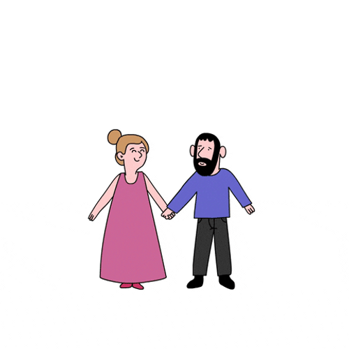 Love Is Love Cartoon Couples GIF