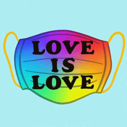 Love Is Love Face Mask GIF