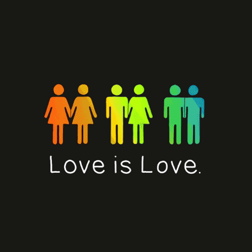 Love Is Love Paper Dolls GIF