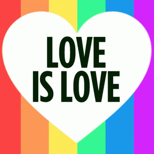 Love Is Love Trippy Retro GIF