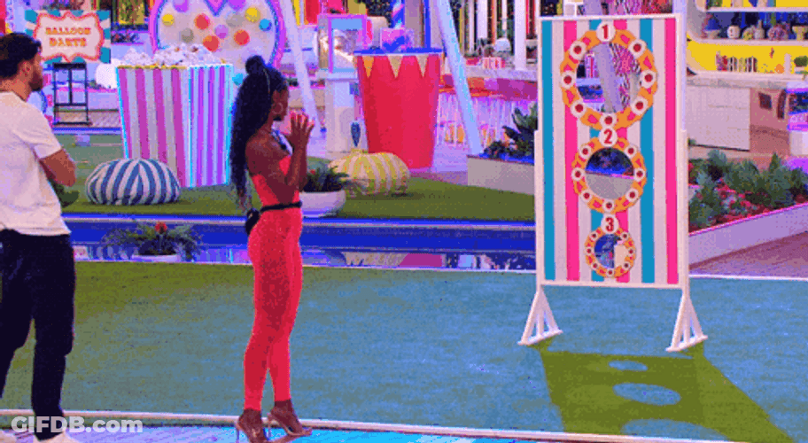 Love Island Cornhole Game GIF