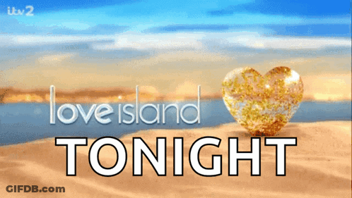 Love Island Tonight Heart In Sand Poster GIF
