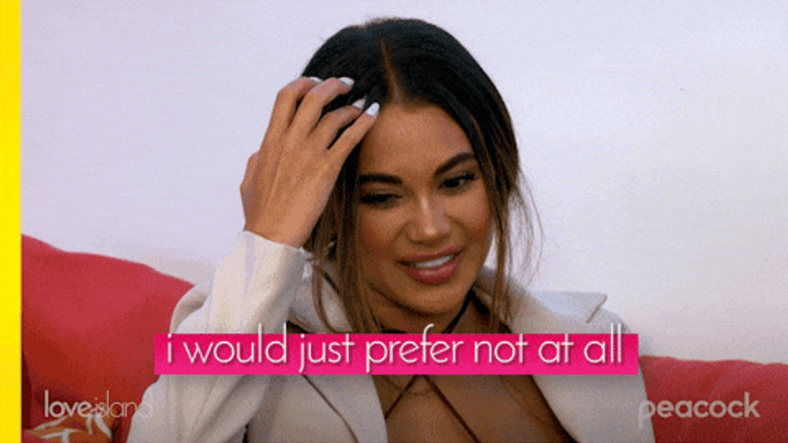 Love Island USA Courtney Prefer Not At All GIF