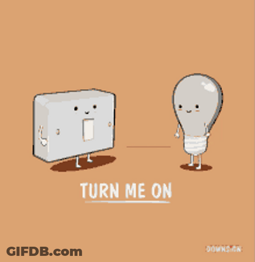 Love Light Bulb Switch You Turn Me On GIF